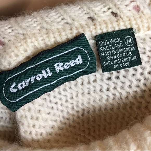 Vintage Carol Reed Wool Knit Turtleneck Sweater - Picture 4 of 5